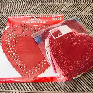 Valentine's Day Heart Paper Doilies Romantic Decor